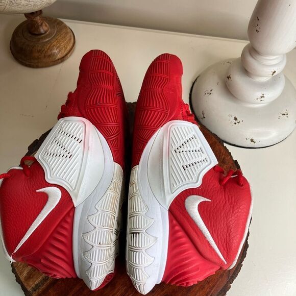 NIKE Kyrie 6 7.5 TB University Red/White Zoom Unisex Shoe - Picture 6 of 14